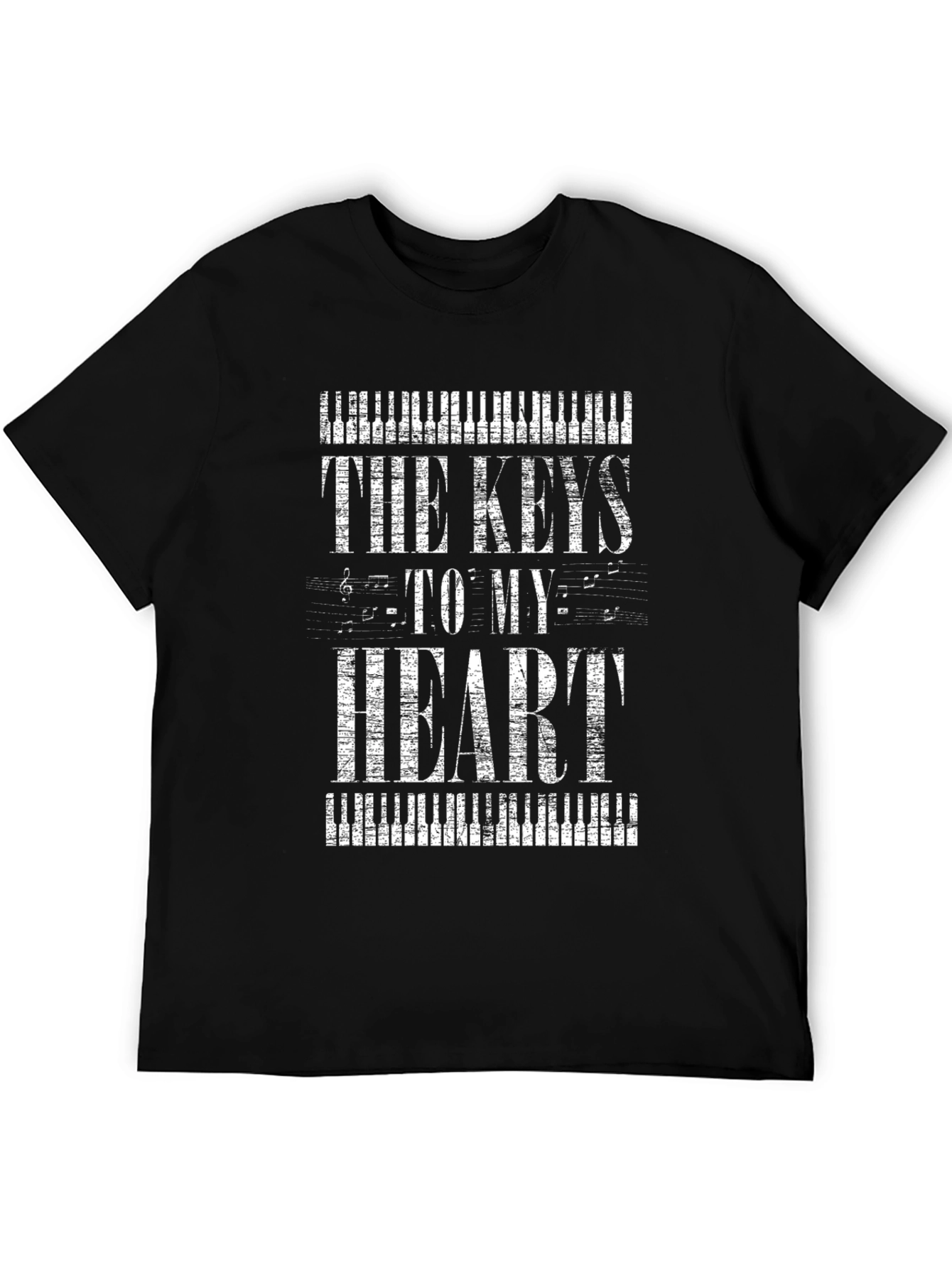 Keys to My Heart Graphic Tee - Music Lover Shirt