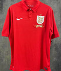 2013 England 150th Anniversary Red Retro Soccer Jersey Front