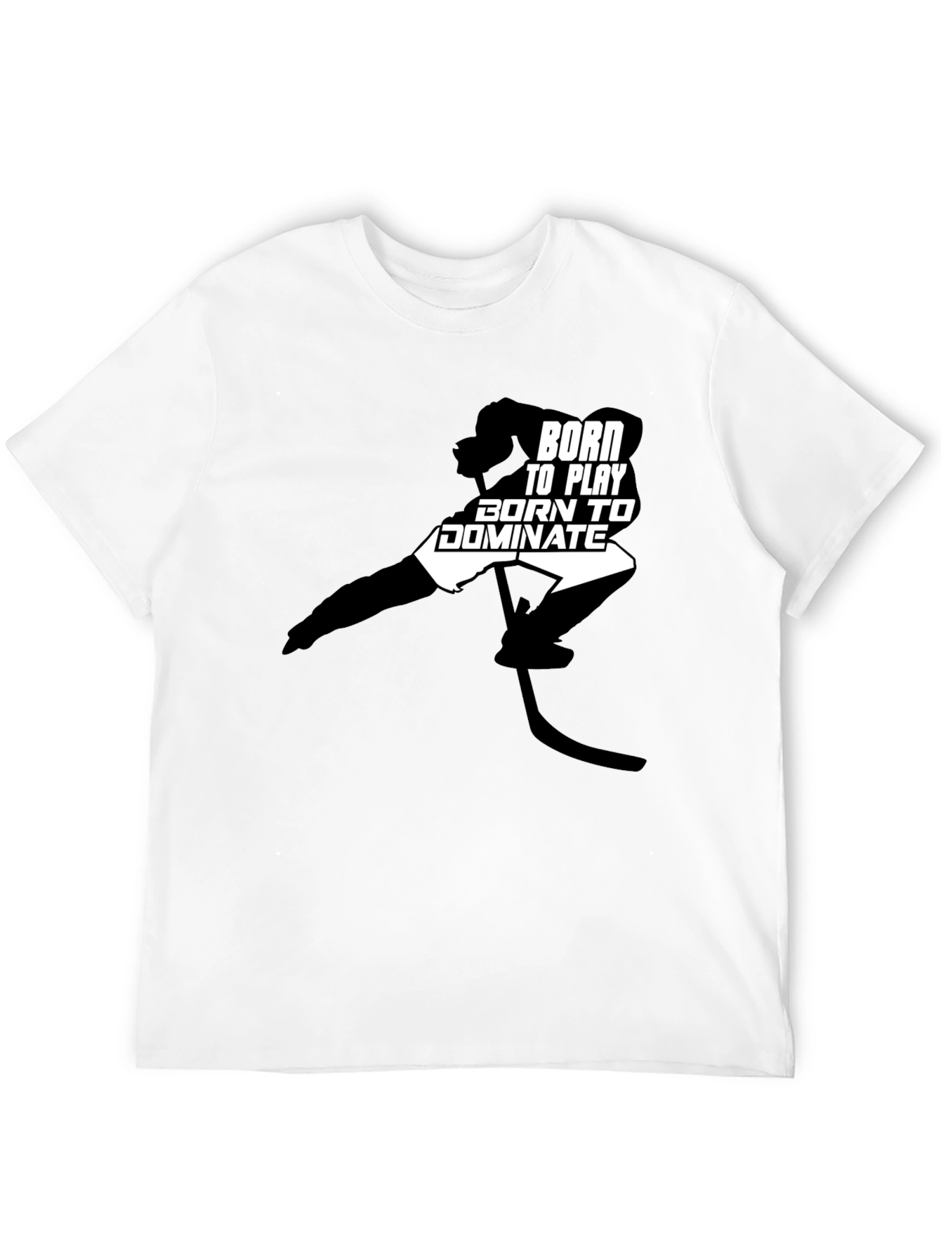 Born to Play Dominate Hockey Graphic Tee