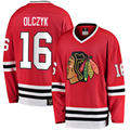 Men's Chicago Blackhawks Eddie Olczyk #16 Red Premier Breakaway Retired Player Jerseys