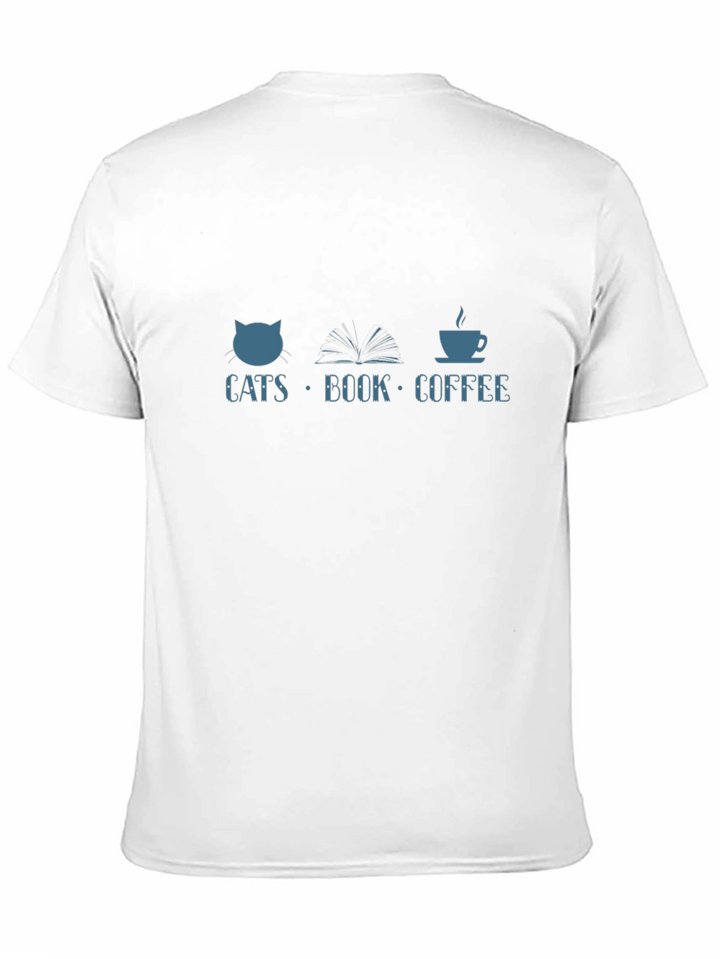 Cats Book Coffee T-Shirt