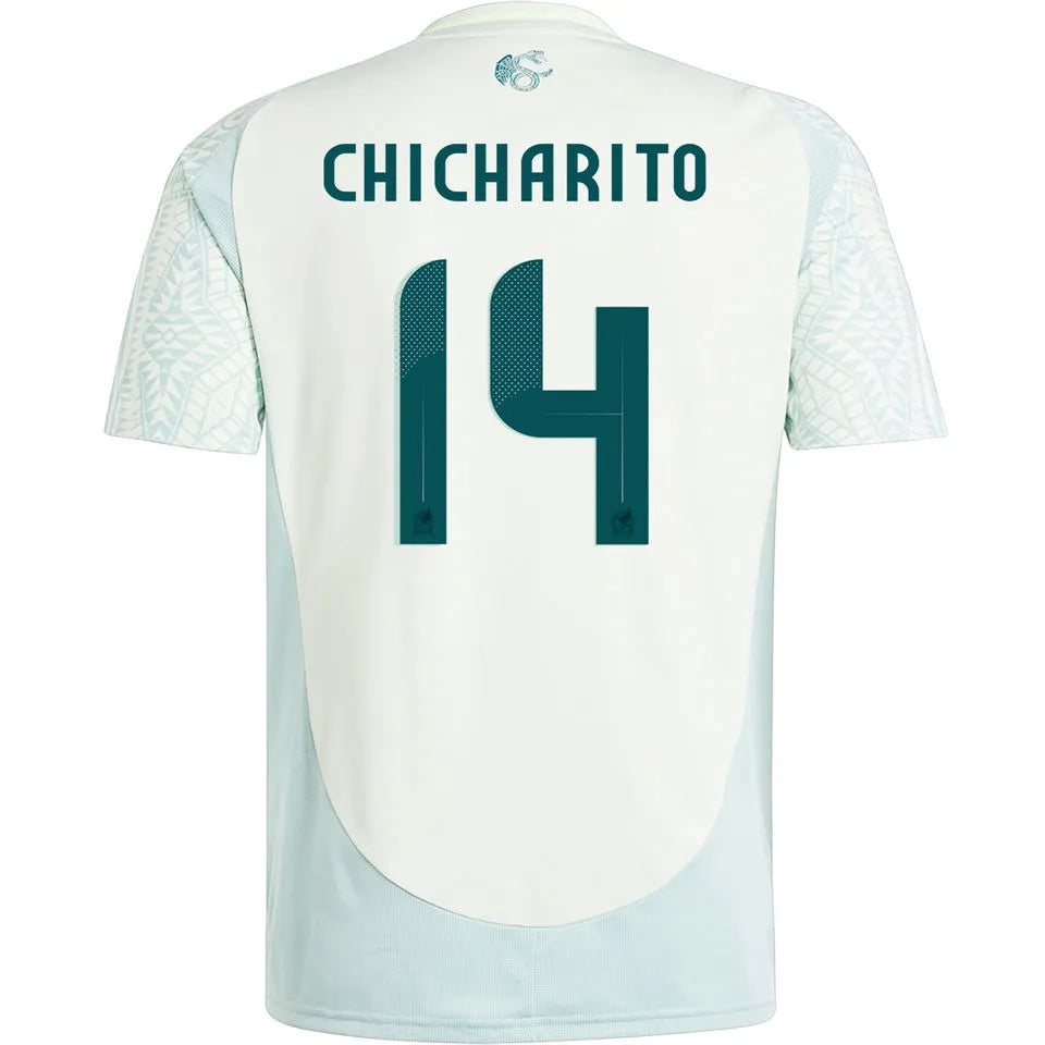 2024/25 Mexico Away Long Sleeve Soccer Jersey Detail 1