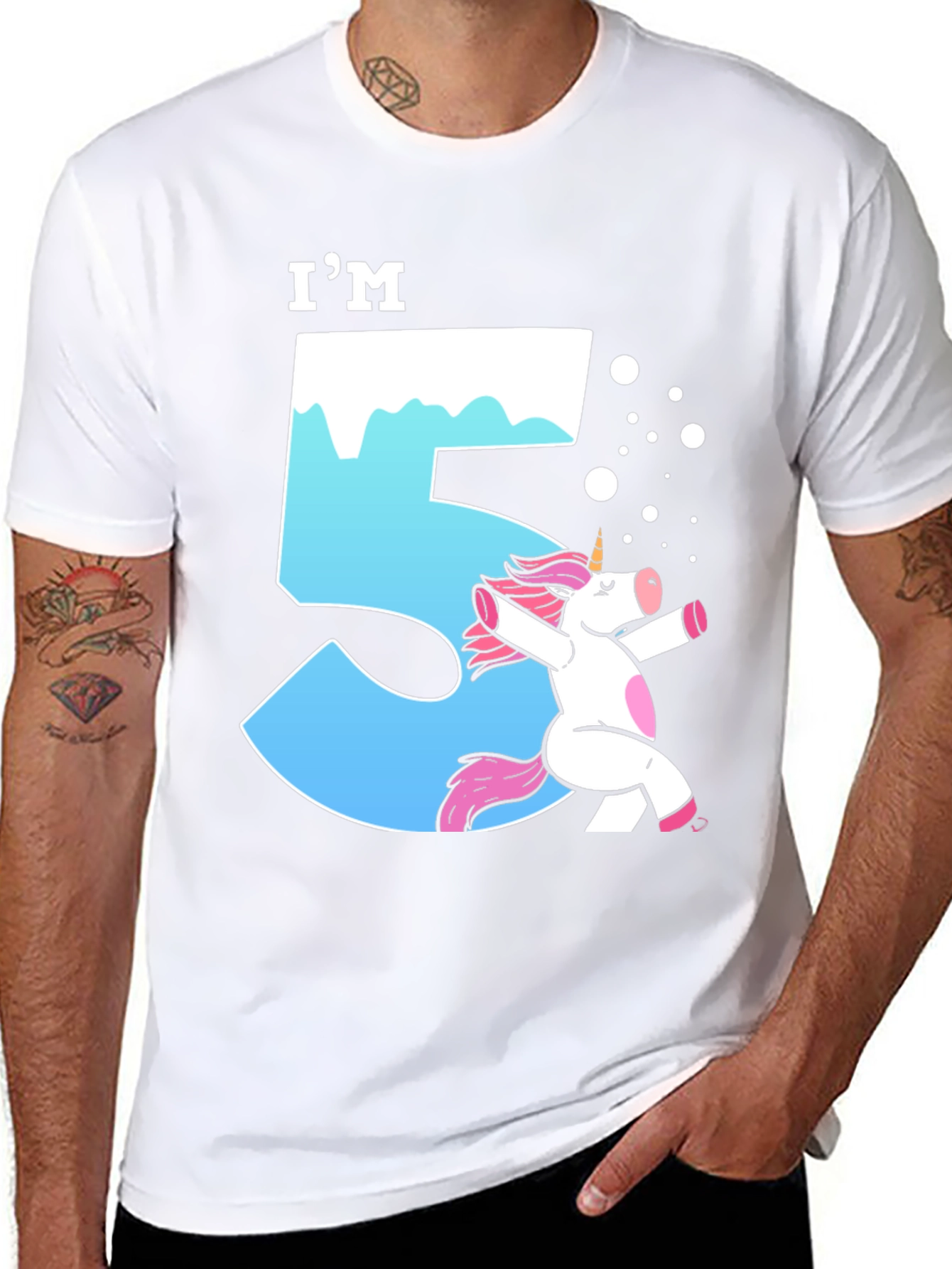 Im Five Unicorn Birthday T-Shirt
