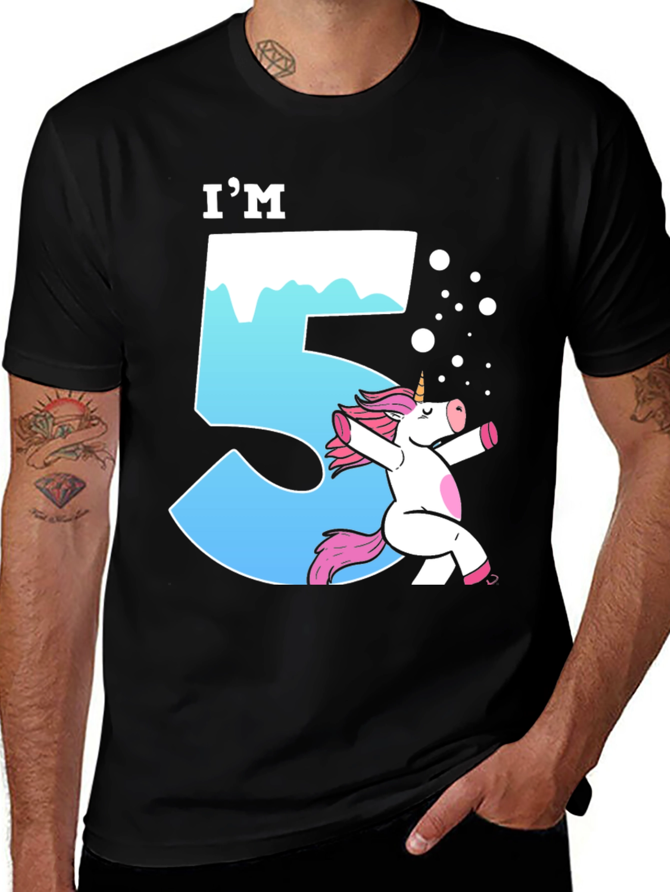 Im Five Unicorn Birthday T-Shirt