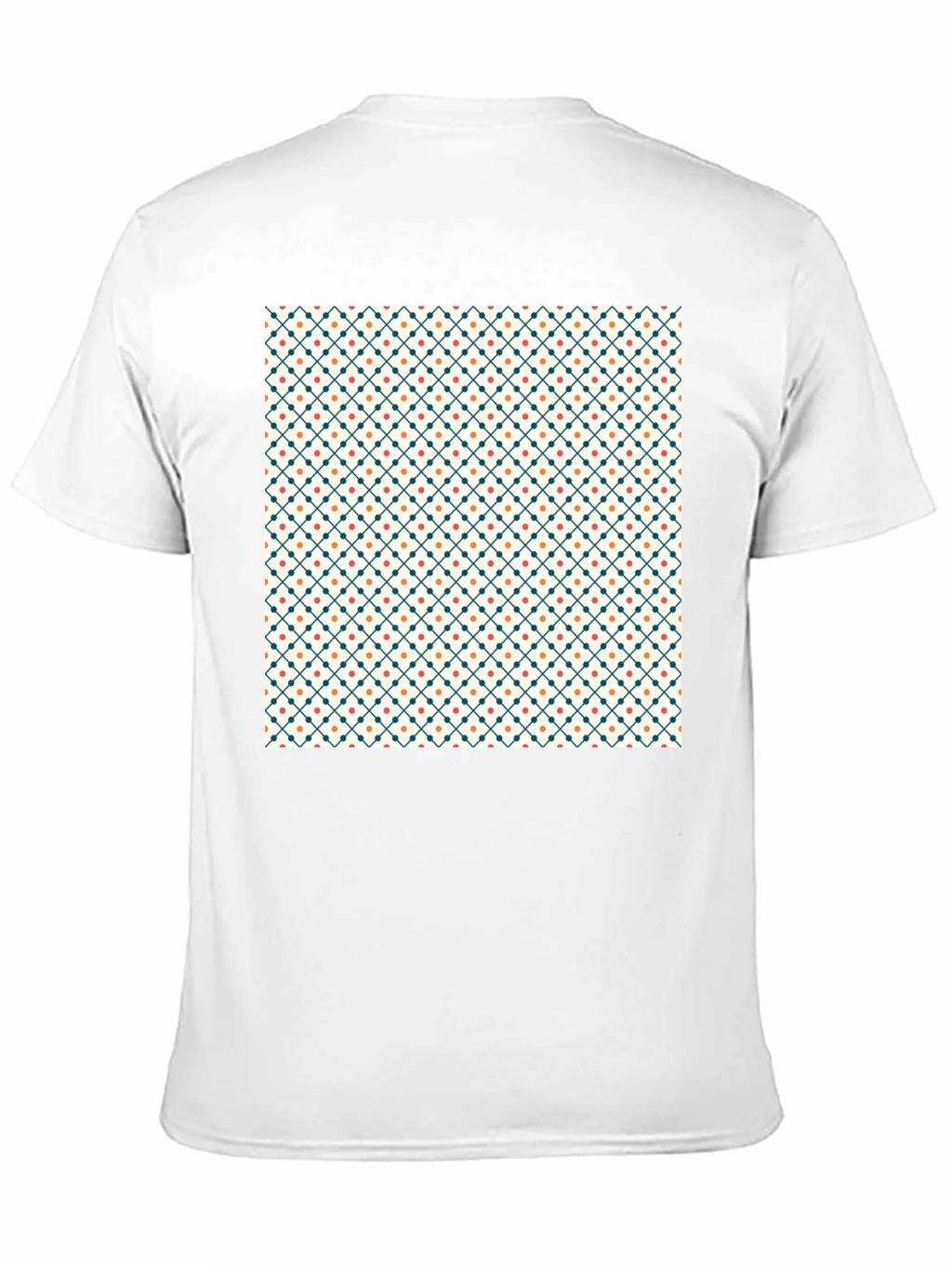 Stylish Geometric Pattern Black Tee