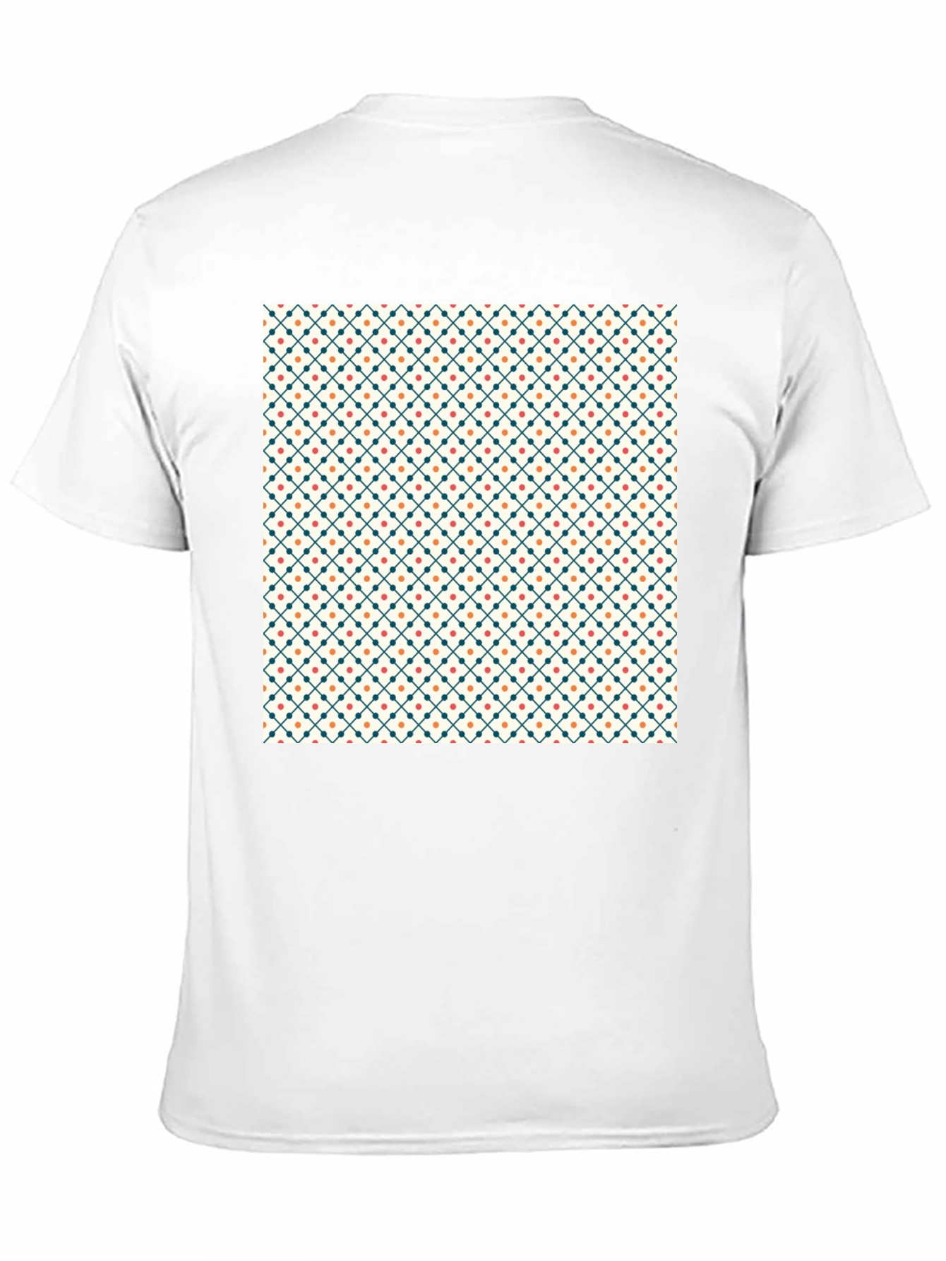Stylish Geometric Pattern Black Tee