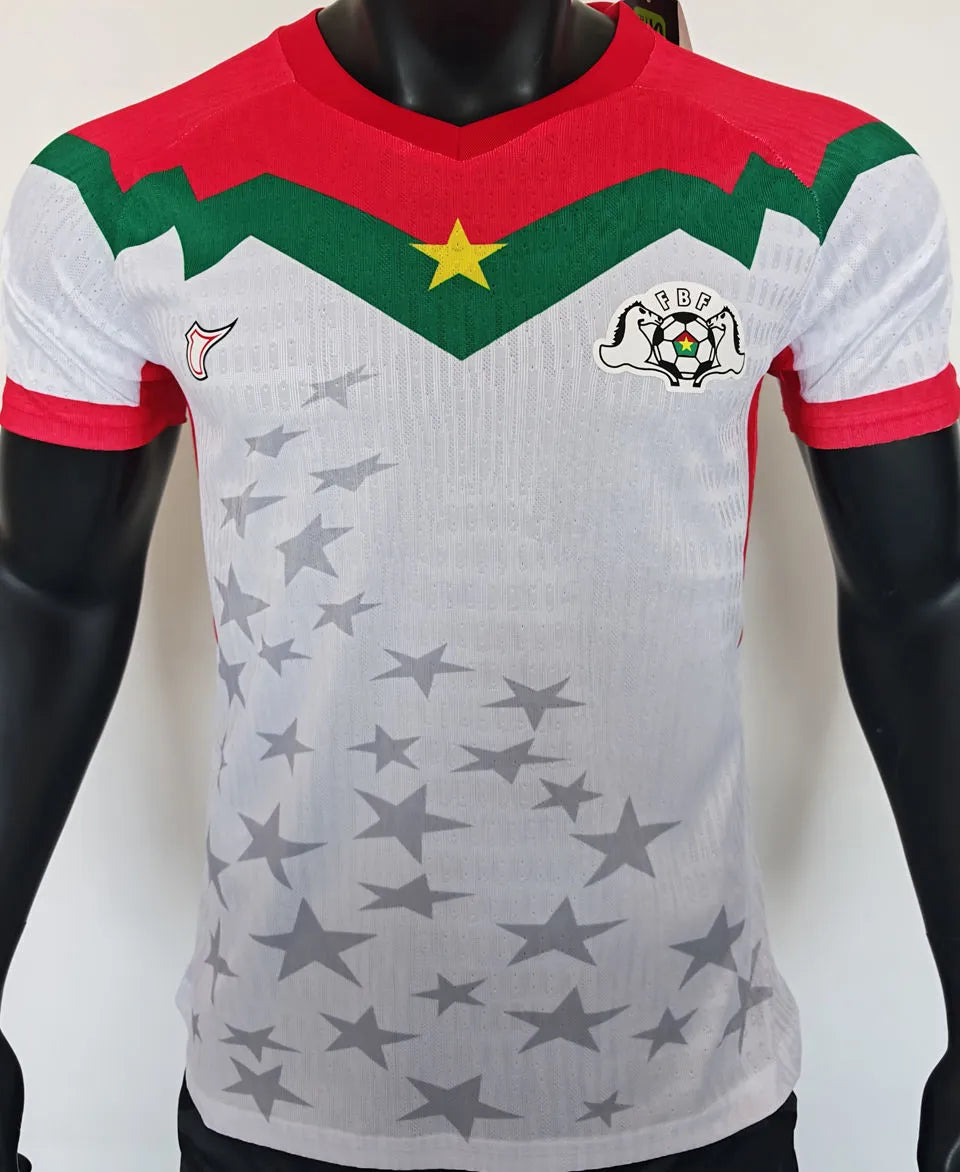 2025/26 Burkina Faso White Player Version Soccer Jersey Front
