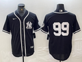Men's New York Yankees Aaron Judge #99 Black Limited Name Jerseys