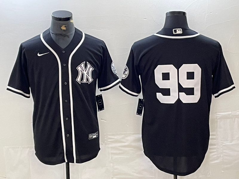 Men's New York Yankees Aaron Judge #99 Black Limited Name Jerseys
