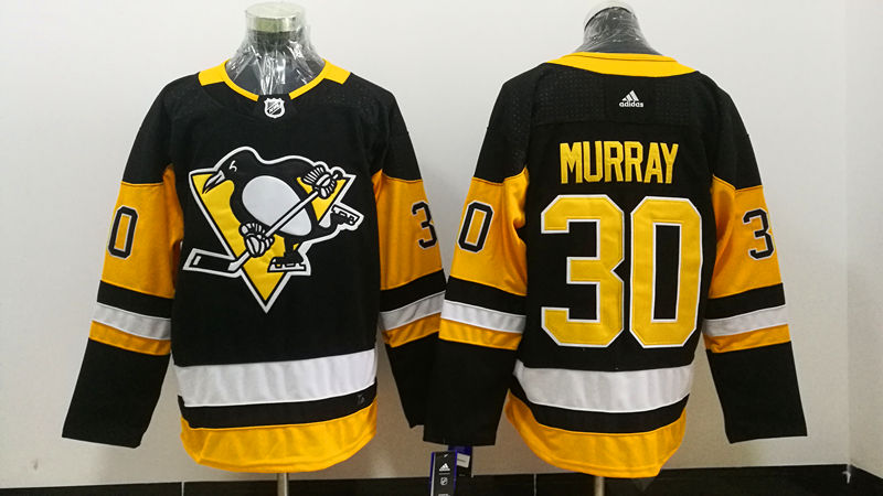 Men's Pittsburgh Penguins Matt Murray #30 Black Player Game Jerseys