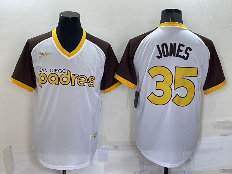 Men's San Diego Padres Randy Jones #35 White Stitched Jerseys
