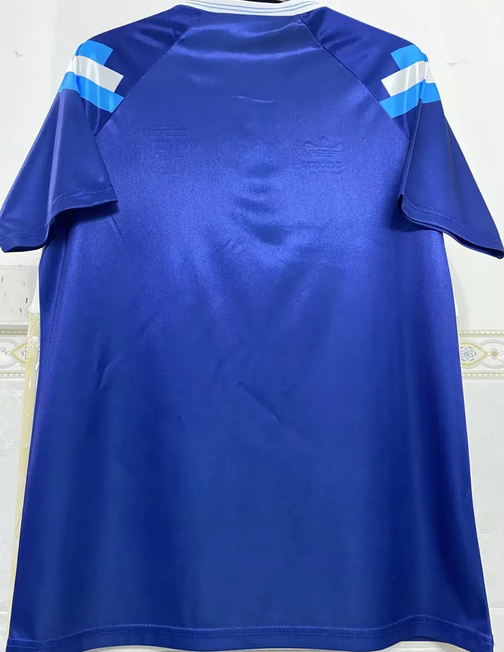 1991/93 Argentina Away Blue Retro Soccer Jersey Back