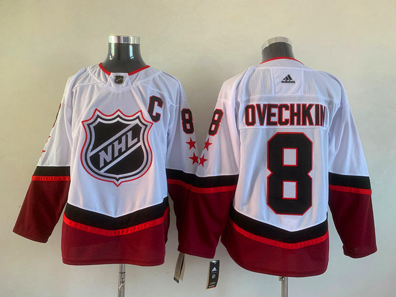 Men's Washington Capitals Alex Ovechkin #8 White Player Jerseys