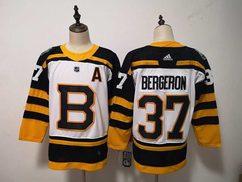 Men's Boston Bruins Patrice Bergeron #37 White Player Game Jerseys