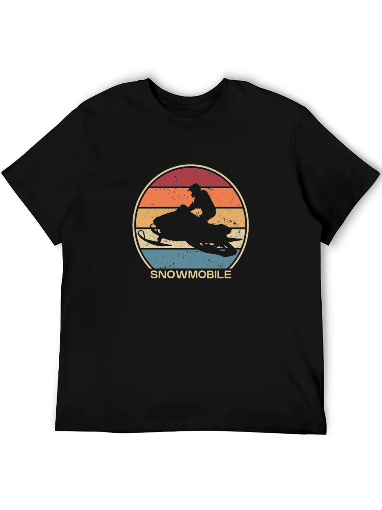 Vintage Snowmobile T-Shirt - Retro Rider Tee