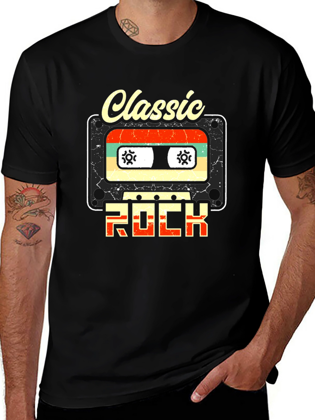 Classic Rock Cassette Tape T-Shirt