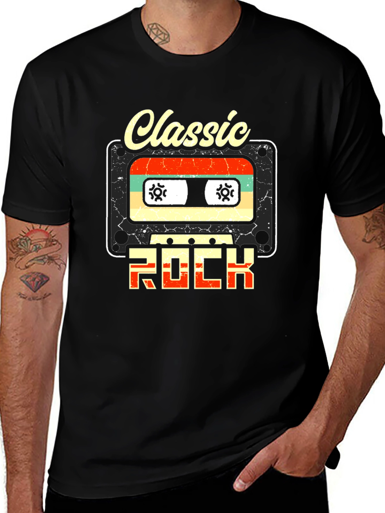 Classic Rock Cassette Tape T-Shirt