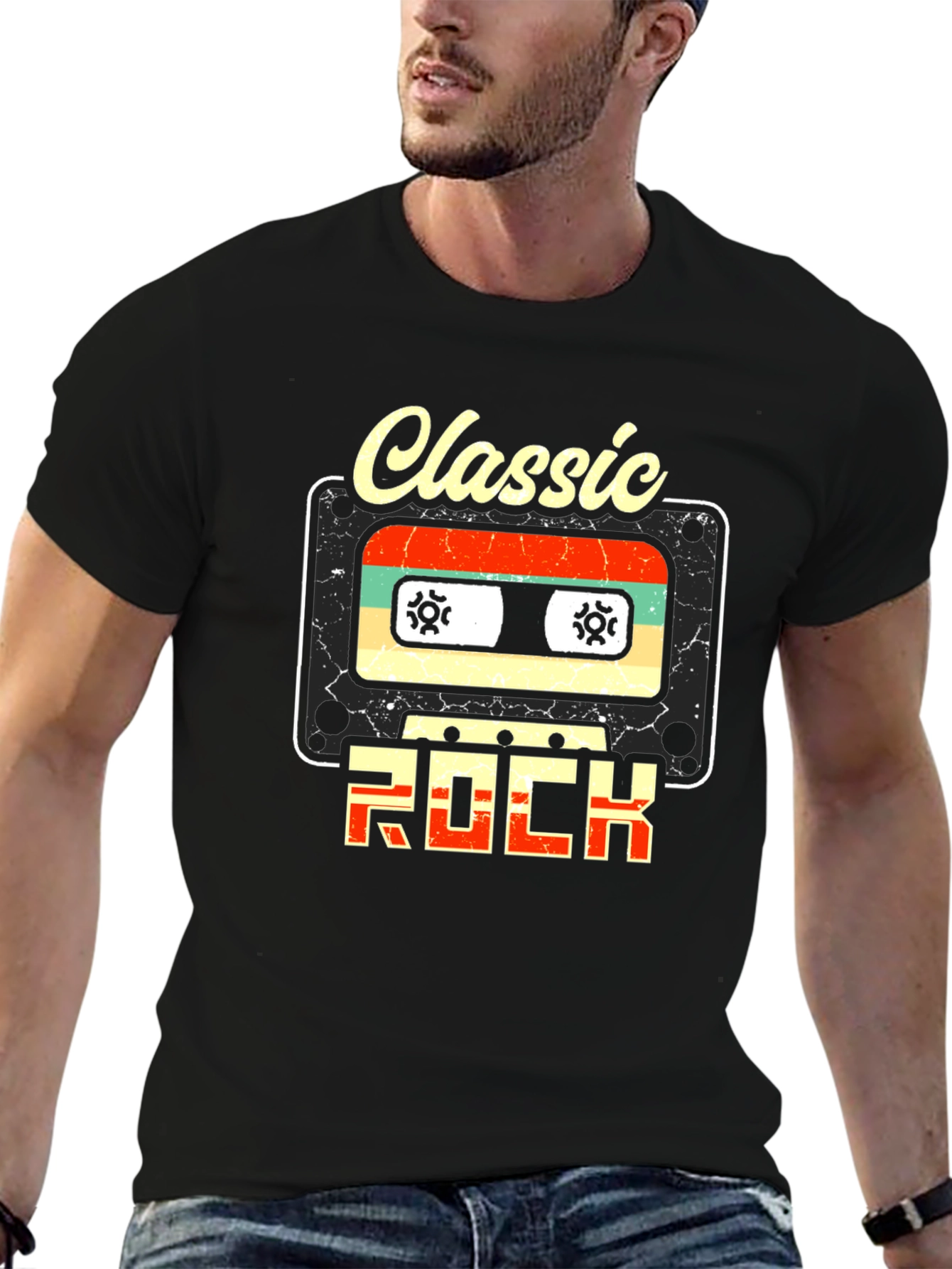 Classic Rock Cassette Tape T-Shirt