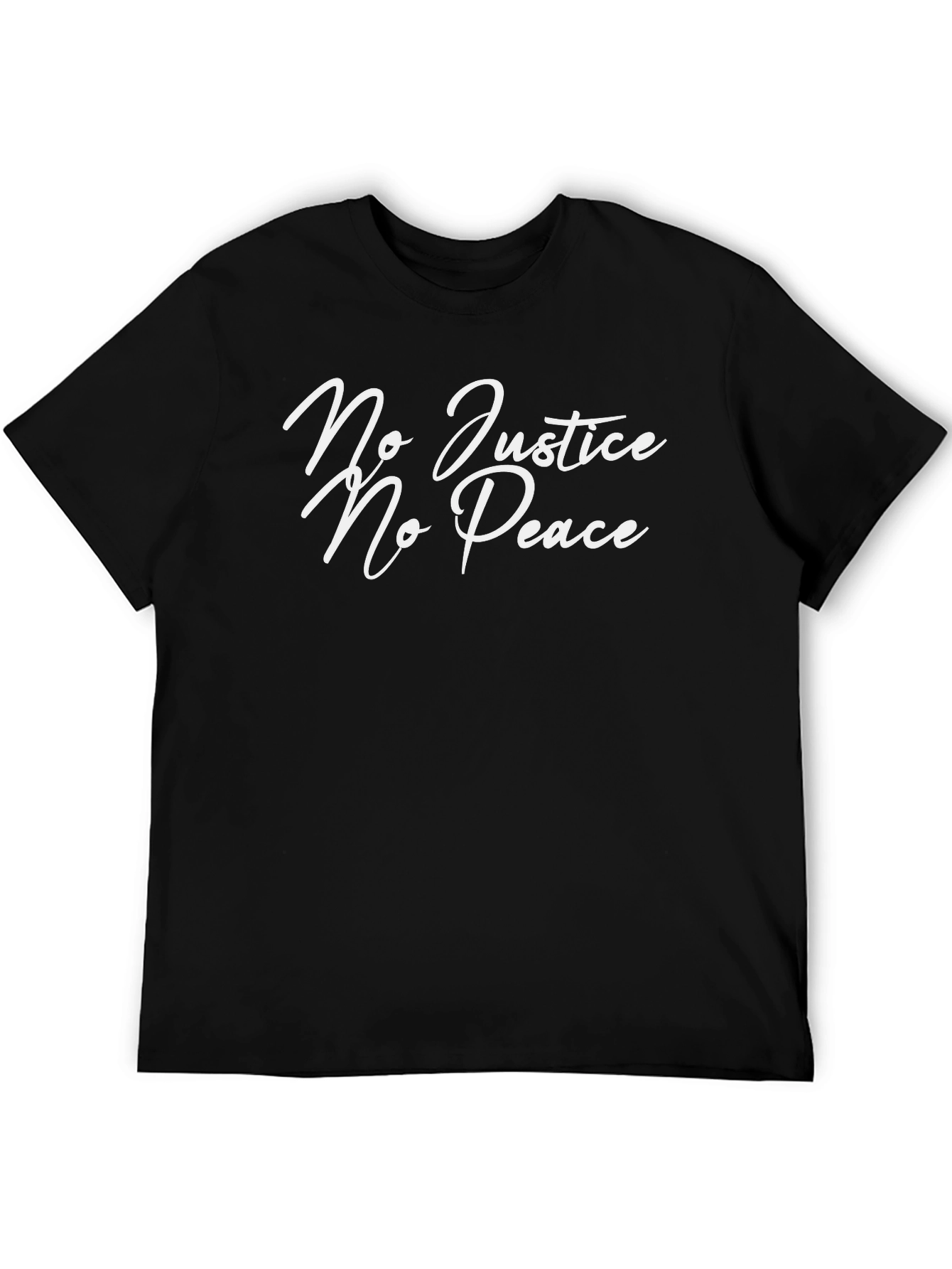 No Justice No Peace Graphic Tee - Black