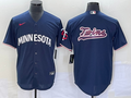 Men's Minnesota Twins Navy Alternate Replica Team Logo Jerseys