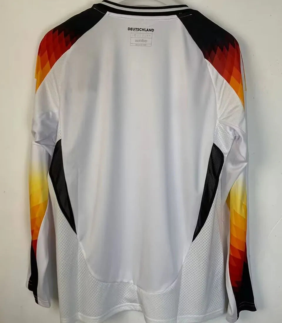 2024/25 Germany Home White Fans Long Sleeve Jersey Back