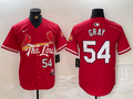 Men's St. Louis Cardinals Sonny Gray #54 Red 2024 City Connect Limited Player Jerseys