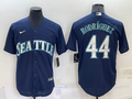 Men's Seattle Mariners Julio Rodriguez #44 Navy Replica Baseball Jerseys