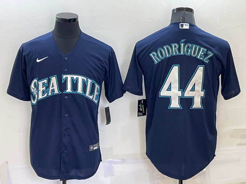 Men's Seattle Mariners Julio Rodriguez #44 Navy Replica Baseball Jerseys
