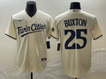 Men's Minnesota Twins Byron Buxton #25 Beige Alternate Replica Player Jerseys