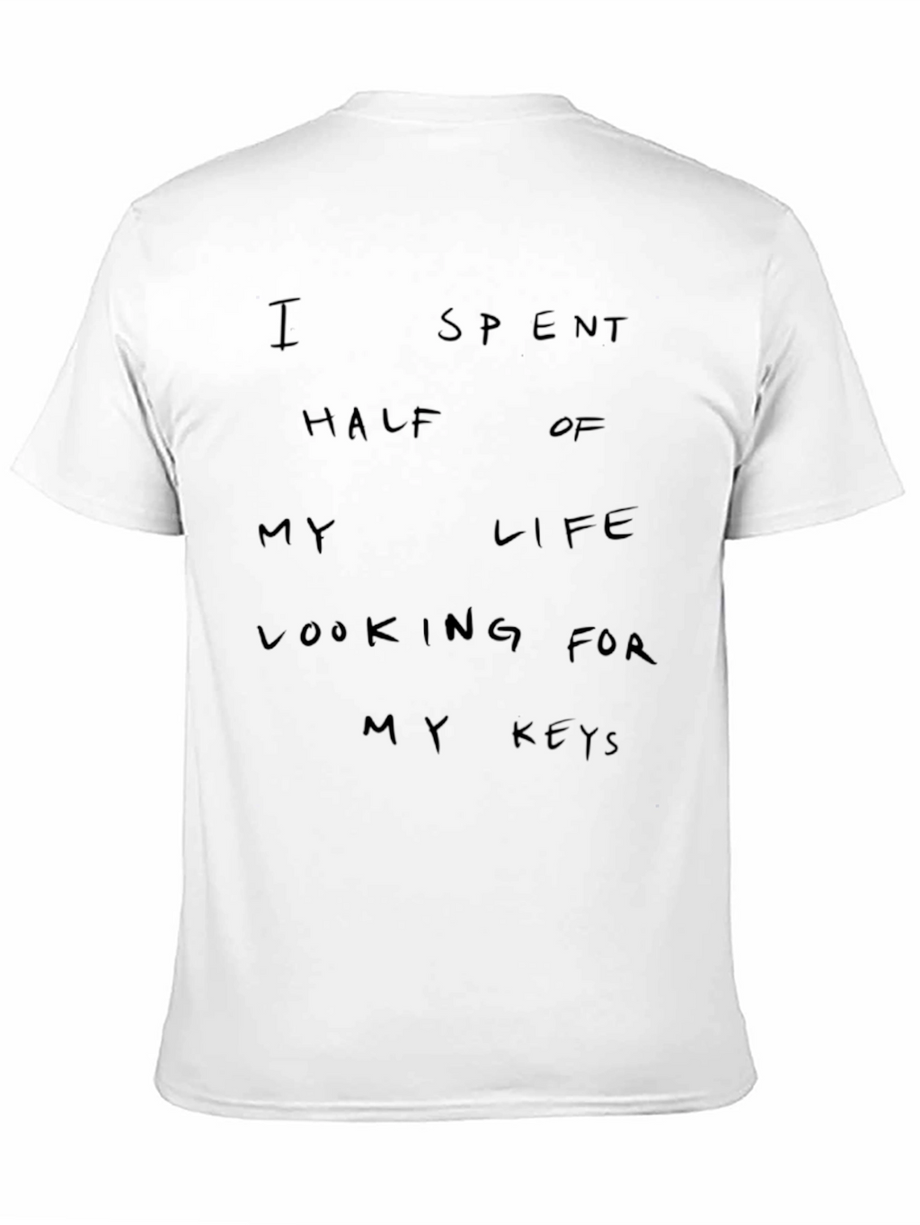 Humorous My Keys Black Graphic Tee