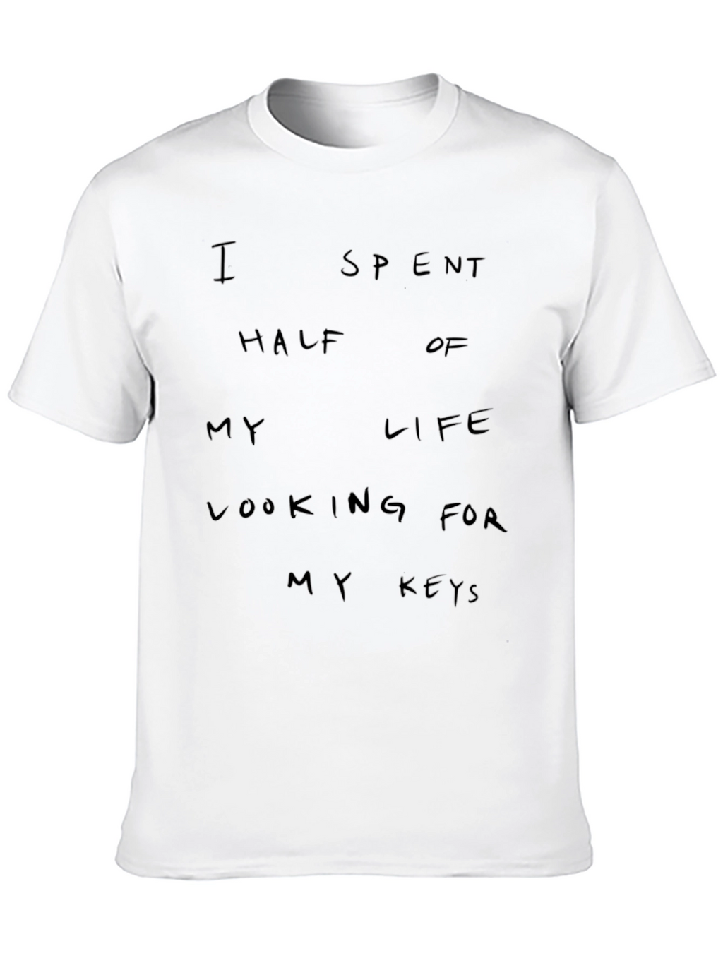 Humorous My Keys Black Graphic Tee