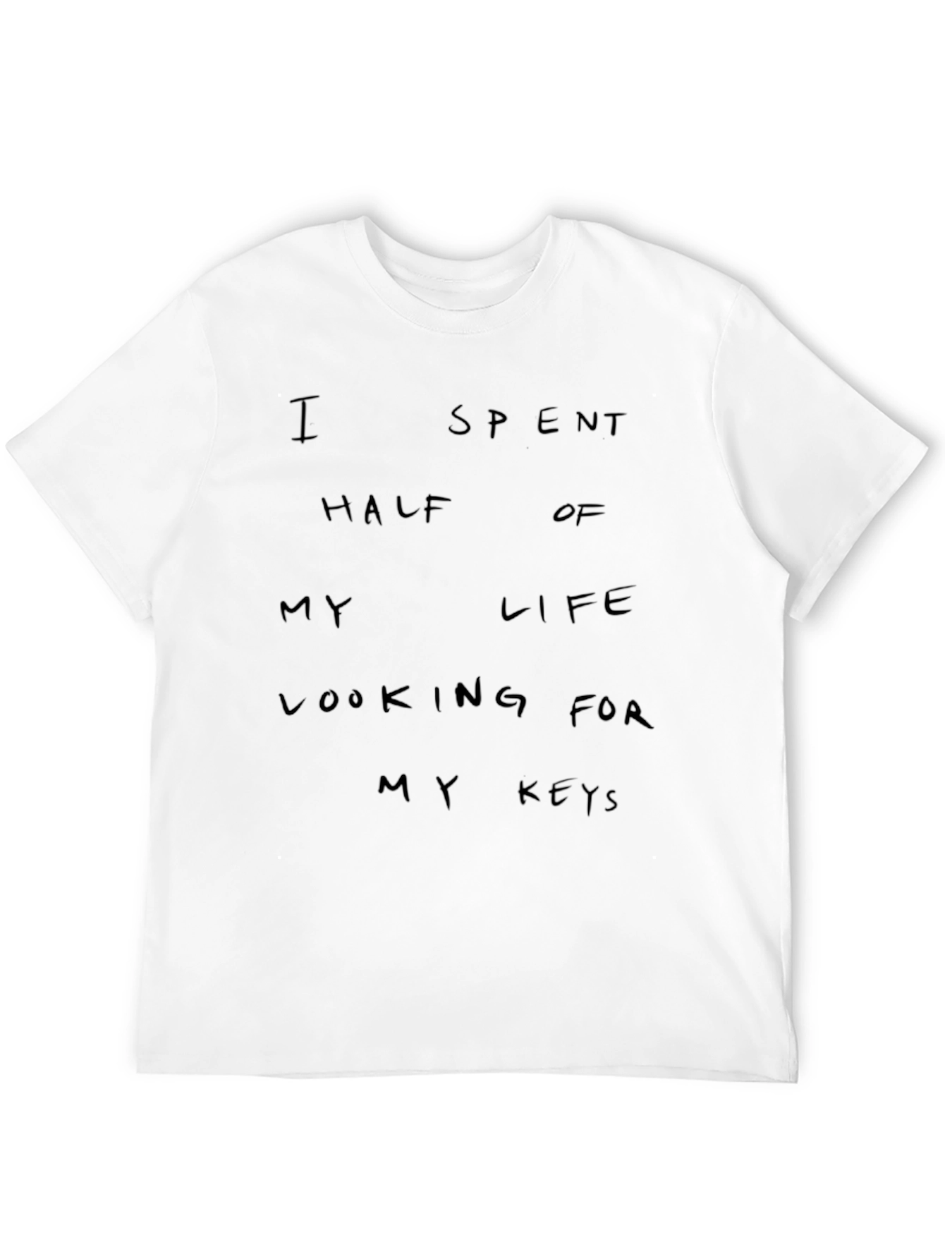 Humorous My Keys Black Graphic Tee