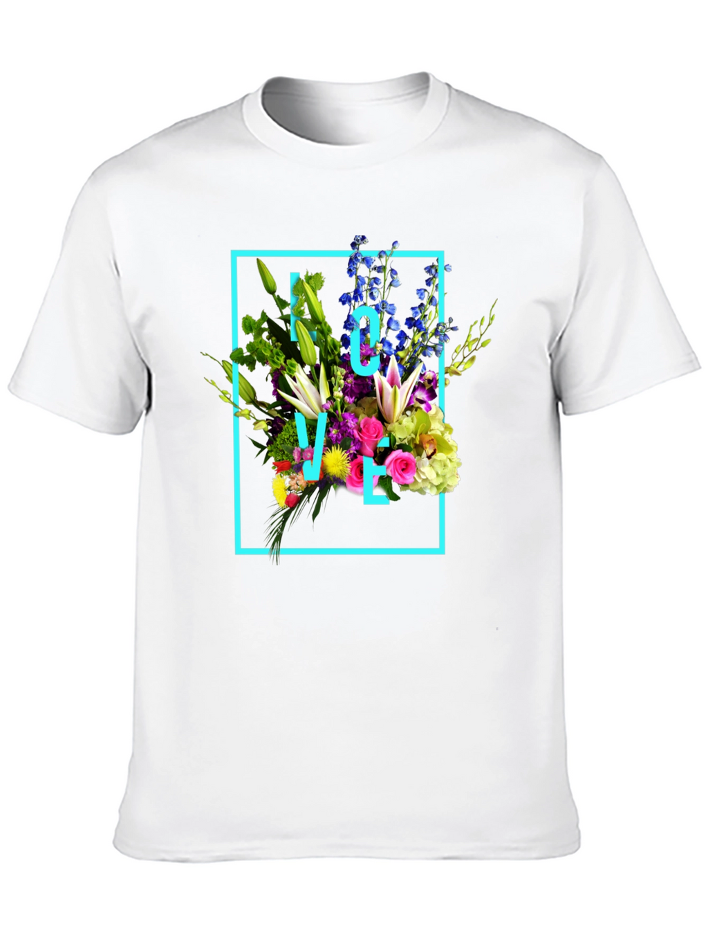 Floral Love T-Shirt - Trendy Graphic Tee