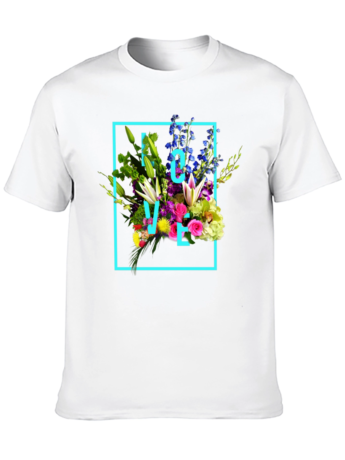 Floral Love T-Shirt - Trendy Graphic Tee