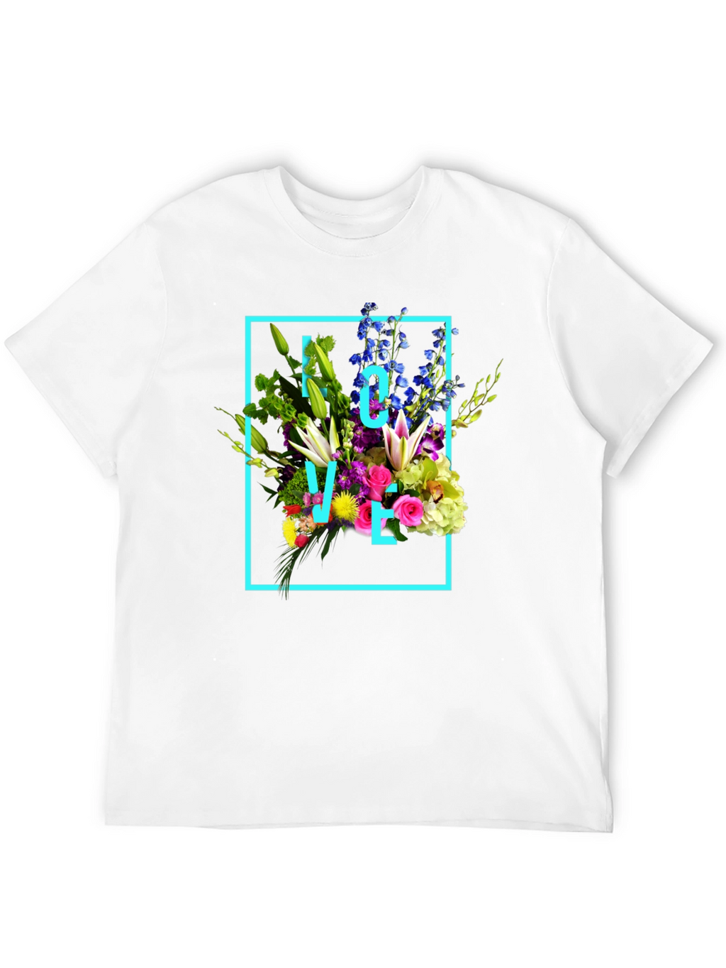 Floral Love T-Shirt - Trendy Graphic Tee