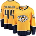 Men's Nashville Predators Kiefer Sherwood #44 Gold Home Breakaway Player Jerseys