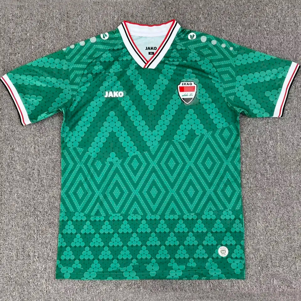 2026/27 Iraq Away Green Fans Soccer Jersey Front