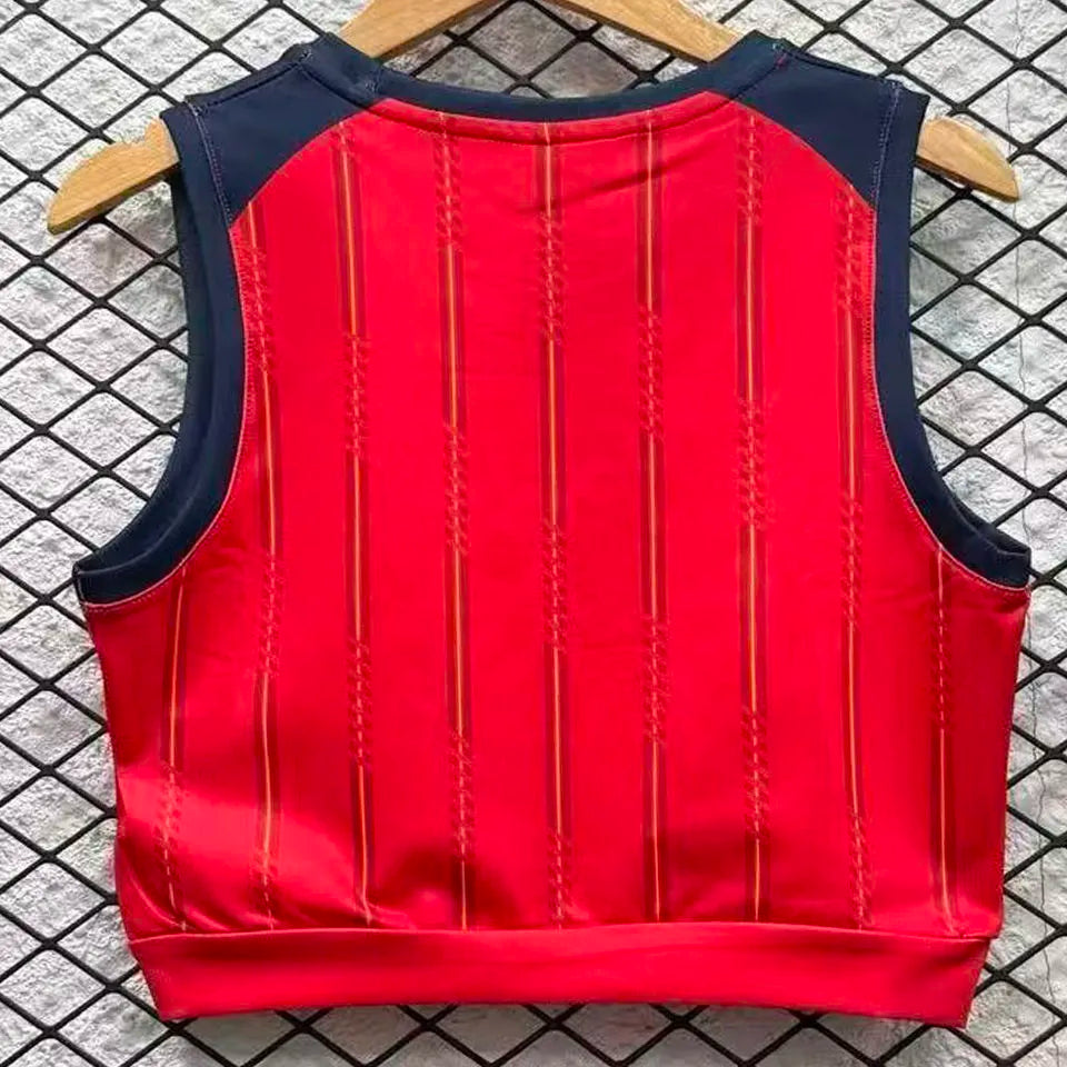 2026/27 Spain Home Women Yoga Vest Jersey 女 Back