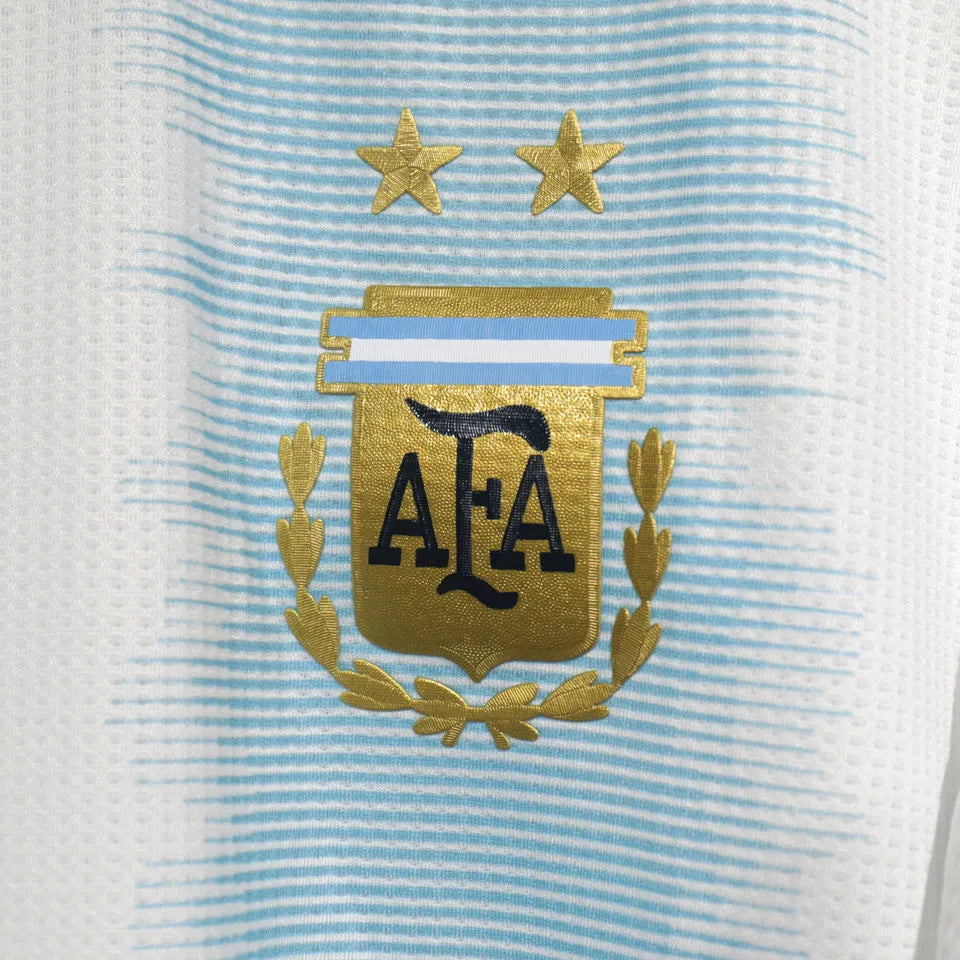 2019 Argentina Home Retro Player Version Soccer Jersey 球员版 Detail 2