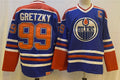 Men's Edmonton Oilers Wayne Gretzky #99 Navy Breakaway Player Jerseys