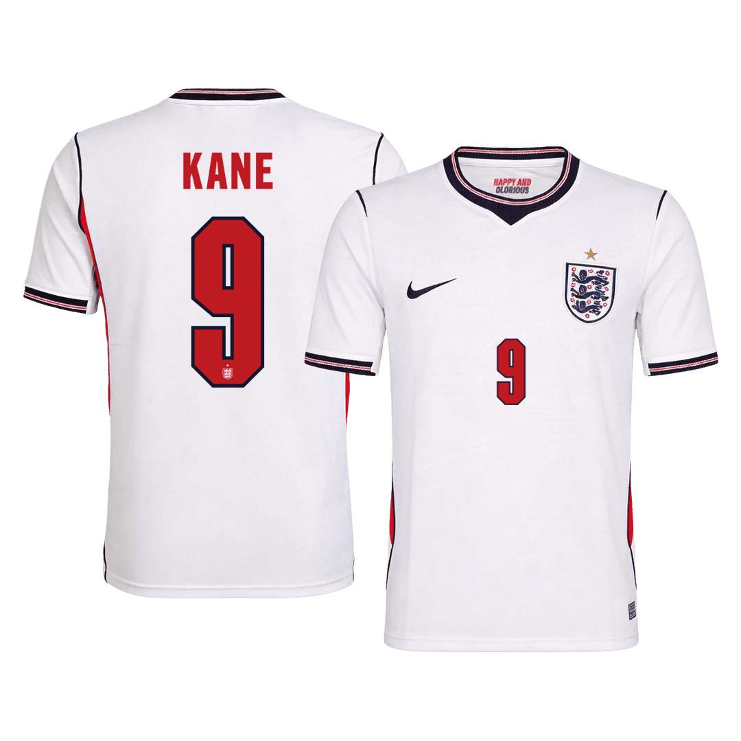 KANE #9 England Home Soccer Jersey World Cup 2026 White Front