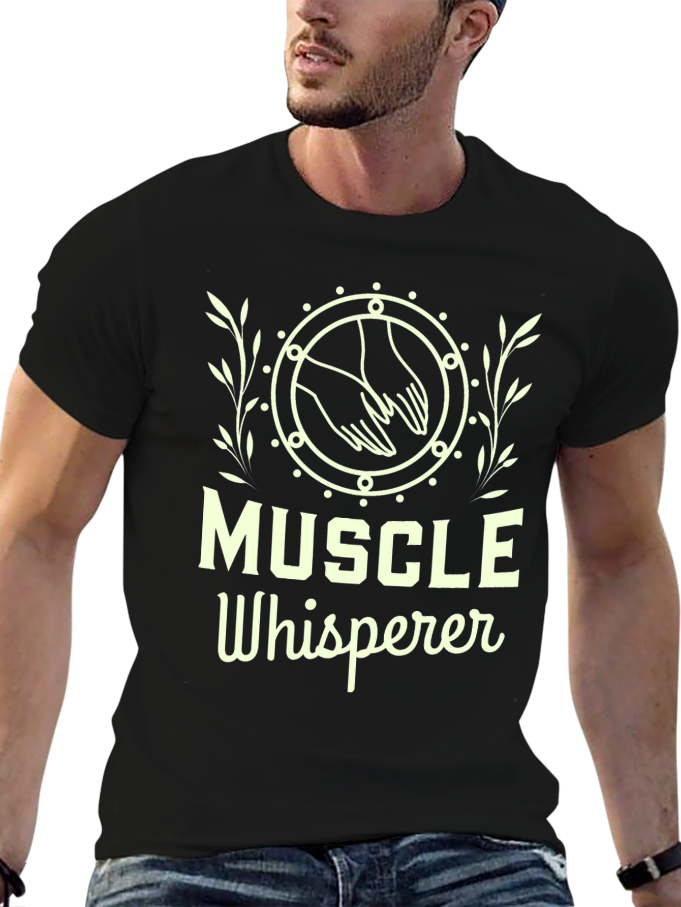Muscle Whisperer Black T-Shirt