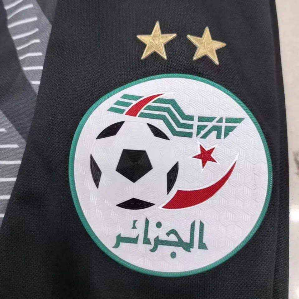 2024/25 Algeria Black Sports Trousers Detail 1