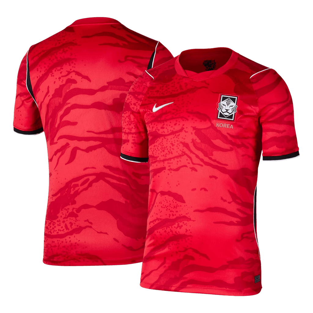 South Korea Home Soccer Jersey World Cup 2026 Red Image 3