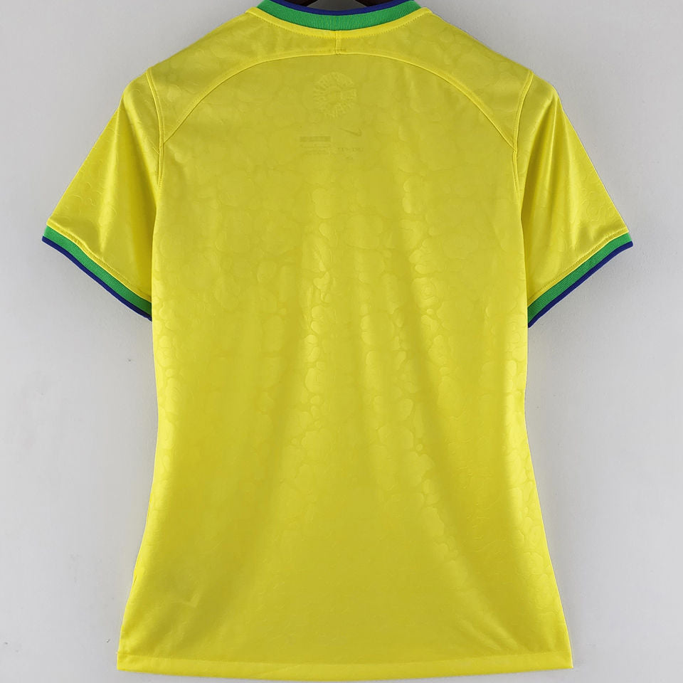 2022/23 Brazil Home Yellow Women Soccer Jersey Item NO.: 1678210 Back