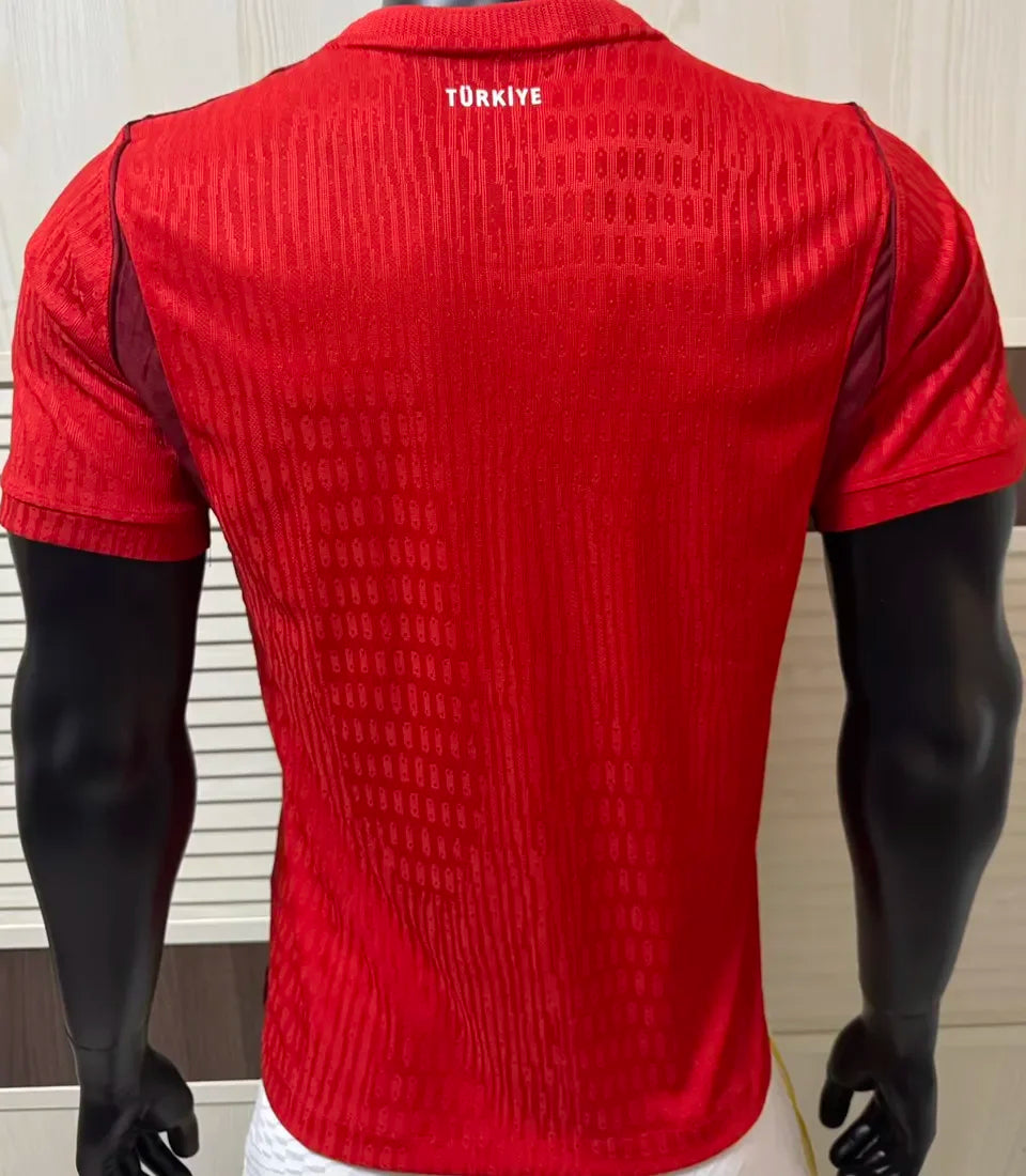 2026/27 Turkey Away Red Player Version Soccer Jersey Detail 2