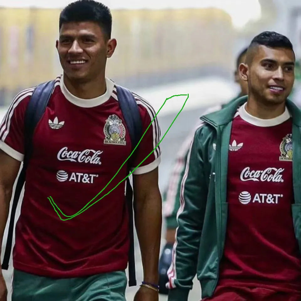 1985 Mexico Pink Retro Style Jersey (Have AD 带胸前广告) Front