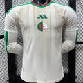 2026/27 Algeria Home White Player Version Long Sleeve Soccer Jersey Front