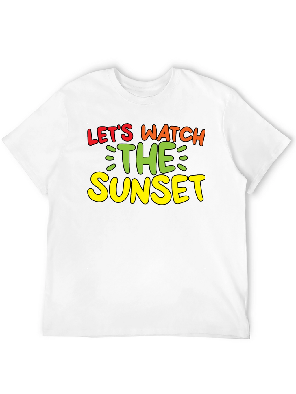 Lets Watch the Sunset Black Graphic Tee