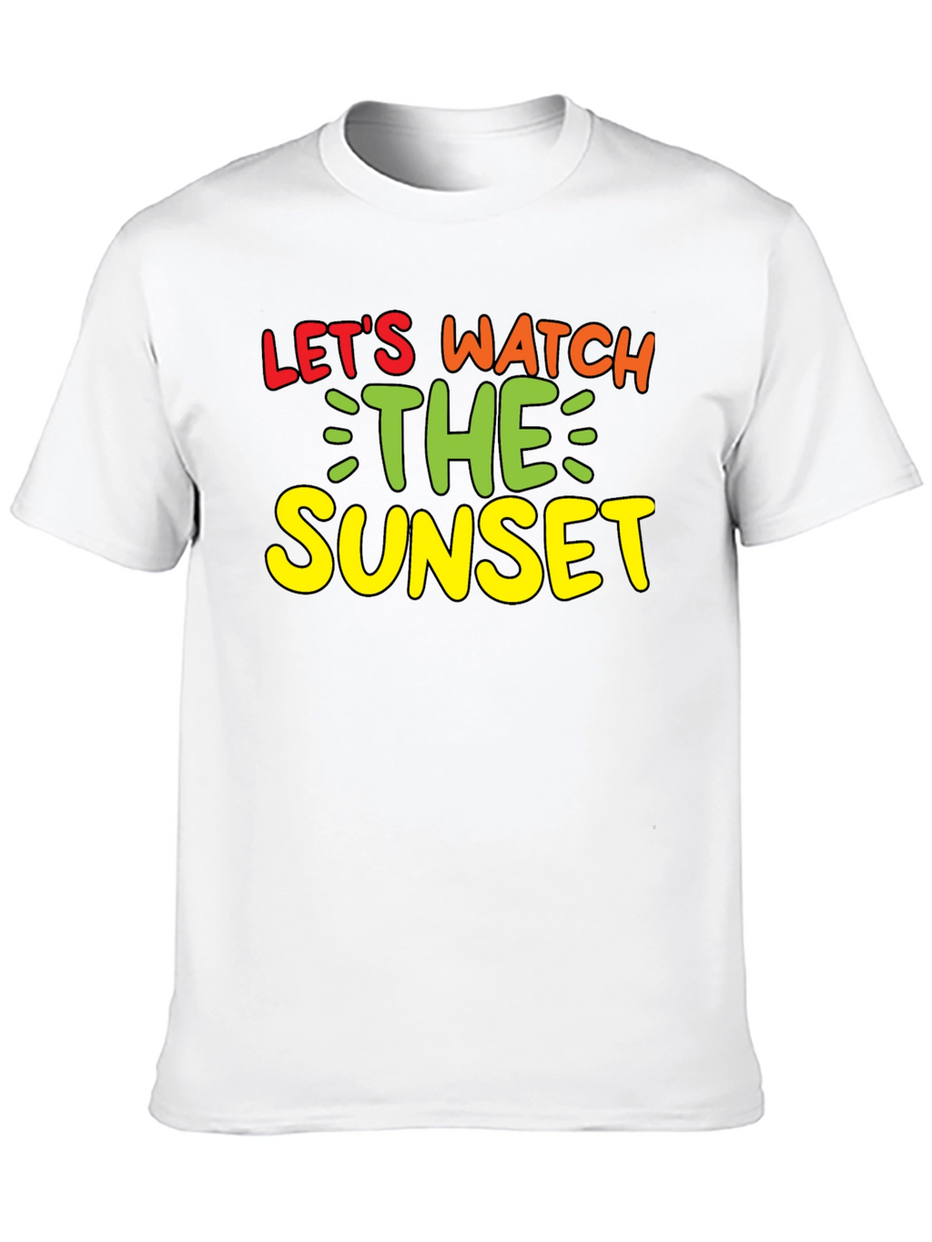 Lets Watch the Sunset Black Graphic Tee